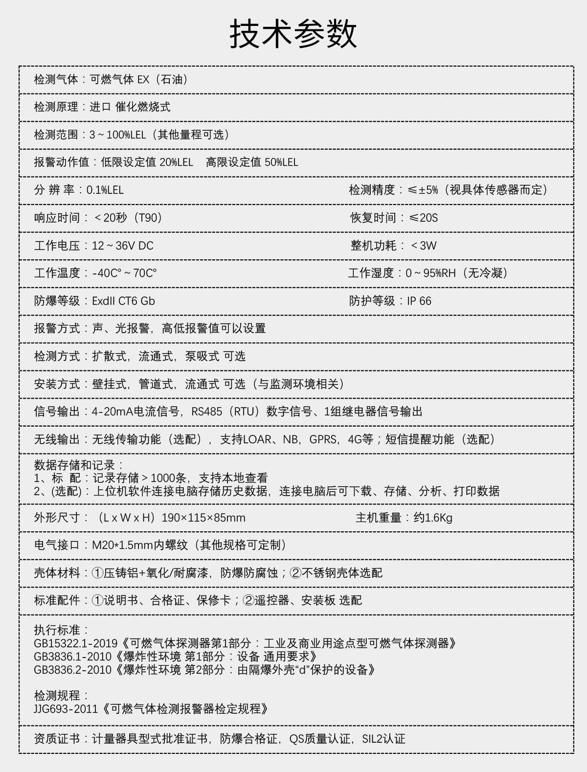 固定分體式可燃?xì)怏w檢測(cè)儀---石油